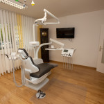 Moderne Technik Modern ausgestattete Zahnarztpraxis